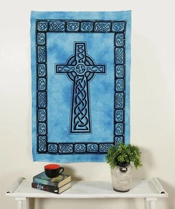 Throw Peace Sign Handmade Gift Poster Wall Hanging Mandala Cotton Boho Tapestry - Picture 1 of 2