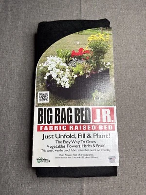 Smart Pot Big Bag Bed Jr. Fabric Raised Bed - Black 36" x 12" 50 Gallons USA - Image 1 of 4