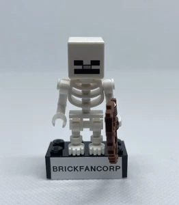 LEGO Minifigure Skeleton with Cube Skull min011 Minecraft [21167] - Picture 1 of 2