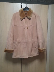 Jacke Mantel Damen Women hell rotbraun Plüsch Größe ca.40/42 - Bild 1 von 6