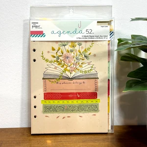 Agenda 52 6 Ring Planner Weekly Inserts 5.75 x 8.25 inches Non-Dated - Picture 1 of 7