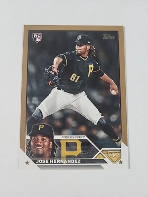 Atualização 2023 Topps JOSE HERNANDEZ Pirates Rookie #US185 GOLD /2023 - Imagem 1 de 4
