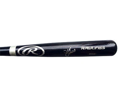 BATE DE BÉISBOL JSA Big Stick negro firmado por Jim Thome Rawlings Foto 1 de 3