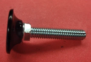 Adjustable Leveler Black, 2" long, 5/16-18 Floor glide (Quantity 10) - Picture 1 of 2