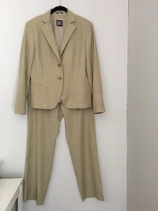 CINZIA ROCCA WOOL BLEND 2 PIECE PANTS SUIT SIZE US 10 MADE IN ITALY - Picture 1 of 10