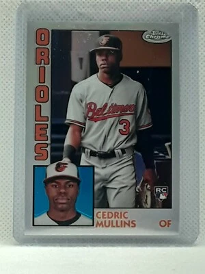 Cedric Mullins 2019 Topps Chrome Baseball - 1984 Retro - Baltimore Orioles - Image 1 of 2