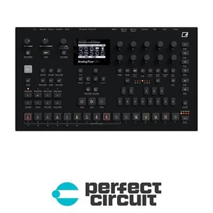 Elektron Analog Four MkII Black Polyphonic SYNTHESIZER - NEW - PERFECT CIRCUIT - Picture 1 of 3