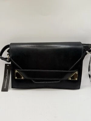 Dorothy Perkins Ladies Black Faux Leather Small  Crossbody Bag Never Used - Image 1 of 4