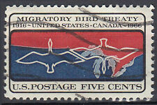 USA gestempelt Vogel Zugvogel Kanada Jahrgang 1966 Tierwelt Umweltschutz / 5340