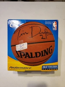 Tim Duncan Signed Basketball Spalding Ball San Antonio Spurs NBA - Picture 1 of 24
