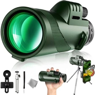 40 X 60 HD 9500M Extra Long Distance  BAK4 Monocular Telescope+ Tripod+ Clip - Image 1 of 4