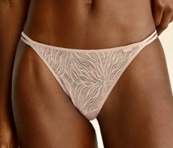 Tanga CALVIN KLEIN Pura Marquisette Tirantes Rosa Suave Panty Descarado XS L XL Foto 1 de 4