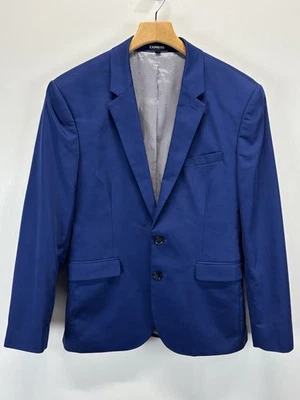 Express Blazer Jacket Sport Coat Sz 38S Extra Slim Blue Stretch Men’s - Image 1 of 4