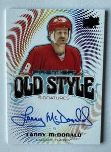 LANNY MCDONALD 2024-25 Premier Old Style AUTO SP Upper Deck #OS-LM UD Firme - Foto 1 di 2