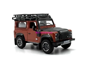 1:76 Orange Defender 90 ORV SUV Sports Model Diecast Metal Car - Picture 1 of 6