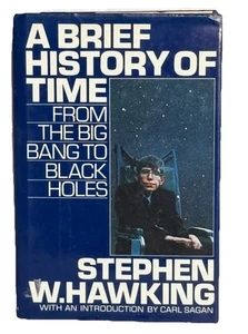 A Brief History of Time Stephen Hawking 1988 HC DJ Cosmos Space Science Book - Imagen 1 de 6