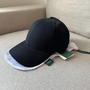 Gorra de béisbol Varsity Headwear negra de algodón encerado ajustable de seis paneles M NUEVA - Imagen 1 de 7