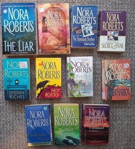 Nora Roberts Romance Love Suspense Lot of 11 Novels Paperback Books Book Lot - Picture 1 of 6
