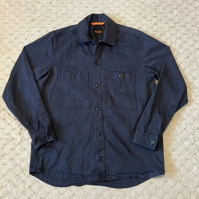 Hugo Boss Orange Shacket Overshirt Shirt Jacket Washed Navy Blue s small - Image 1 of 4