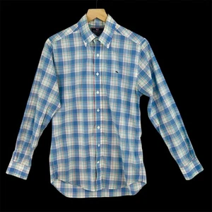 Vineyard Vines camicia balena slim fit uomo piccola blu a quadri con bottoni - Foto 1 di 18