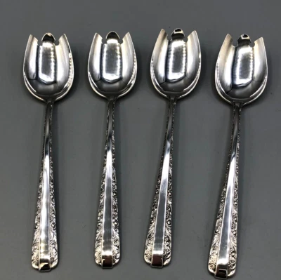 Candlelight by Towle Sterling Silver set of 4 Ice Cream Spoon/Forks 5.75" - Image 1 of 4