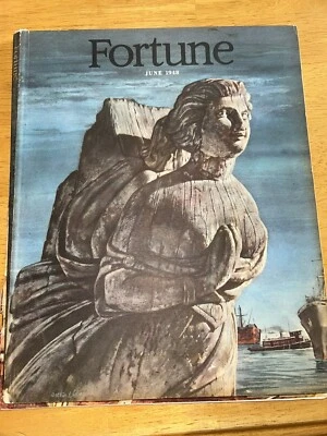 Vintage Fortune Magazine- June 1948, Volume XXXVII, #6 , Monsanto Ad , History - Image 1 of 4
