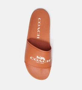 Coach Classic Rubberized 3D Logo Men’s Sports Slides - Picture 1 of 7