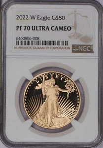 2022-W Gold Eagle $50 NGC PF70 Ultra Cameo - Picture 1 of 2