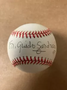 DON NOVELLO "PADRE GUIDO SARDUCCI" SNL Attore Baseball JSA Cert. - Foto 1 di 2