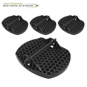 4 Pack Jack Pads for Legs & Feet Caravan and Motorhome - Outdoor Revolution - Picture 1 of 4