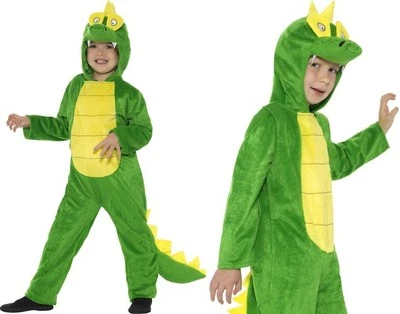 Childs Deluxe Crocodile Fancy Dress Costume Girls Boys Unisex Outfit by Smiffys - Image 1 of 4