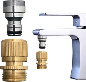 Bathroom Sink Faucet Snap Adapter Quick Connect to Garden Hose, Kitchen Faucet A - Picture 1 of 6