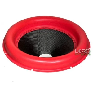 Cono de altavoz de subwoofer mega rollo de 18" espuma roja envolvente - Imagen 1 de 5