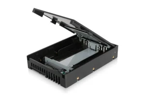 Icy Dock MB882SP-1S-1B to HDD Converter - 1 x 2.5" - Internal - Internal - Black - Afbeelding 1 van 7