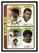 1978 Topps  #521 Hogan / Carmichael / Herman Edwards /Sanders / Burnham