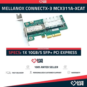 Mellanox ConnectX-3 MCX311A-XCAT 1x 10GB/s SFP+ PCI Express Perfil Largo - Afbeelding 1 van 5