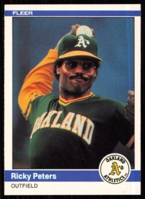 1984 Fleer Rick Peters Oakland Athletics #458 - Image 1 of 2