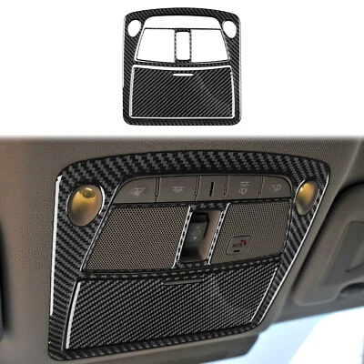For 14-20 Infiniti Q50 Real Carbon Fiber Reading Light Set Trim - Imagem 1 de 4