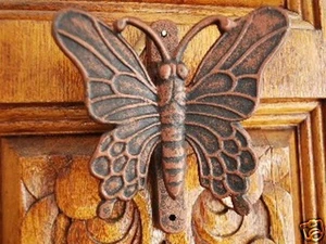 Cast Iron Antique Style Butterfly Door Knocker - Picture 1 of 6