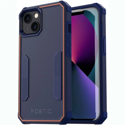 For iPhone 13 Mini Case | Poetic Lightweight Slim Shockproof Cover Navy Blue - Image 1 of 4