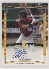 2014 Leaf Perfect Game Showcase Auto Gold /50 Nick Poirier #A-NP1 Auto