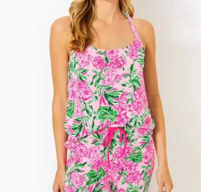 LILLY PULIZER CONCH SHELL PINK KOALA LA LA  KADE PJ TOP SZ XL NWT - Image 1 of 4