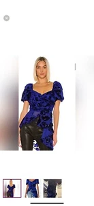 x REVOLVE Freja Top in Sapphire Blue House of Harlow 1960 Gr. Small #039 - Bild 1 von 4