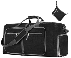 Travel Duffle Bag - 85L Foldable with shoes compartment Overnight Bag Men-Women - Picture 1 of 9
