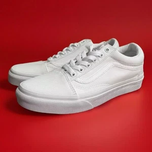Vans UA Old Skool True White Skate Shoes Casual NEW IN BOX Size 5.5 Men 7 Women - Picture 1 of 12