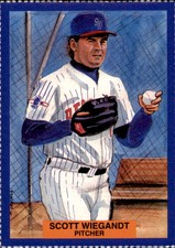 1995 Scranton/Wilkes-Barre Red Barons Dunkin' Donuts #27 Scott Wiegandt Card