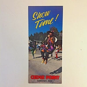 Cedar Point 1987 vintage ¡HORA DE MOSTRAR! Folleto informativo de programación de espectáculos en vivo de atracciones - Imagen 1 de 7