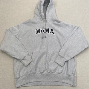 MOMA Museum of Modern Art NYC Champion Reverse Weave Hoodie Heather Grey XL RARE - Bild 1 von 9