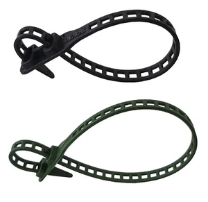 Soft Flexbinder bridas para plantas bridas de cable negro o verde selección tamaño - Imagen 1 de 3