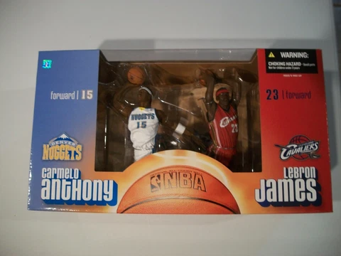 McFarlane's Sports Picks CARMELO ANTHONY & LEBRON JAMES Special Ed Boxed Set New Cover